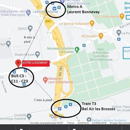 Appartement Renove Pour 6 Avec Parking Villeurbanne Eksteriør billede